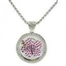<img class='new_mark_img1' src='https://img.shop-pro.jp/img/new/icons1.gif' style='border:none;display:inline;margin:0px;padding:0px;width:auto;' />Navika Pink Hibiscus Crystal Golf Ball Marker with Swarovski Magnetic Pendant Chain Necklace by