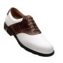<img class='new_mark_img1' src='https://img.shop-pro.jp/img/new/icons1.gif' style='border:none;display:inline;margin:0px;padding:0px;width:auto;' />FootJoy(フットジョイ) FJ Icon Golf Shoes 52108 White/Dark Brown Extra Wide 8.5