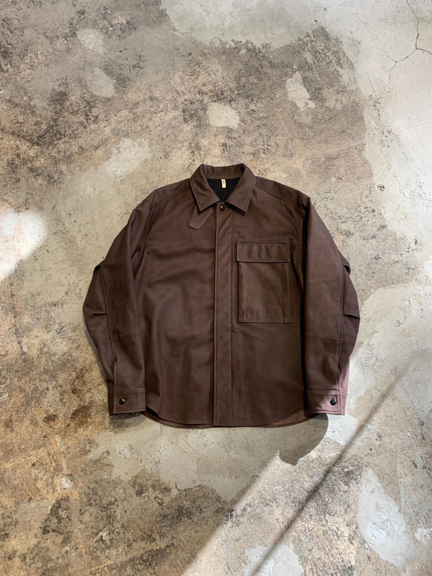 CCU RALLY FATIGUE SHIRT レザーシャツ CCU / RALLY FATIGUE SHIRT / シーシーユー / ACHROMA / アクロマ