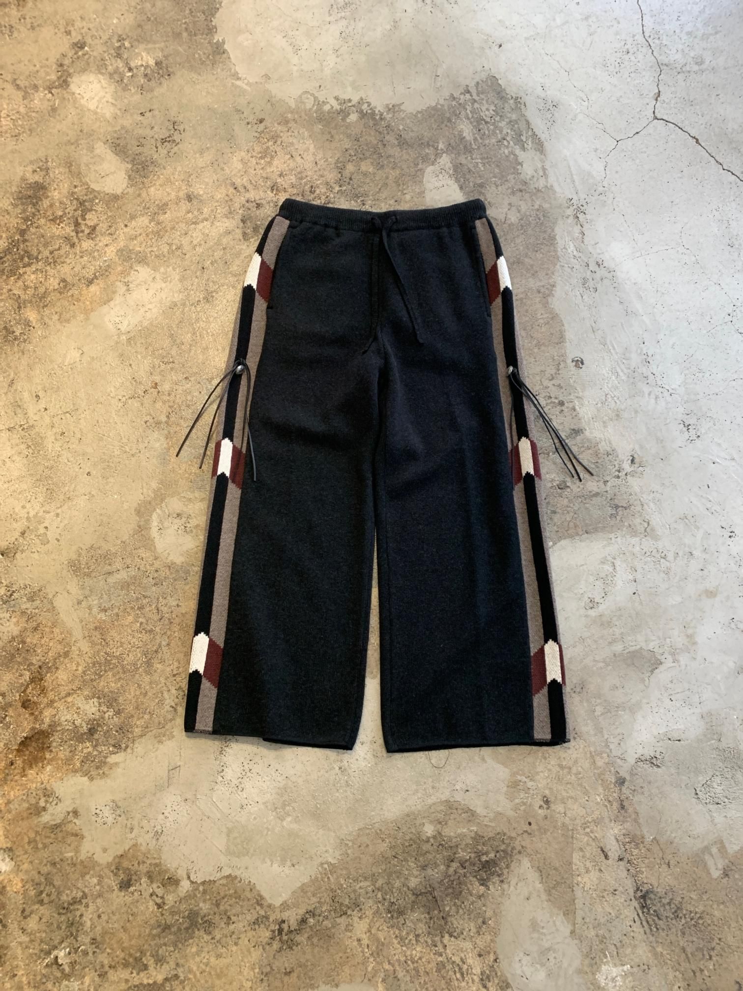 【AG X ESEELMI】Ethnic Jacquard Strap Pigment Pants ダークグルーミー ボンテージパンツ – ACDC RAG