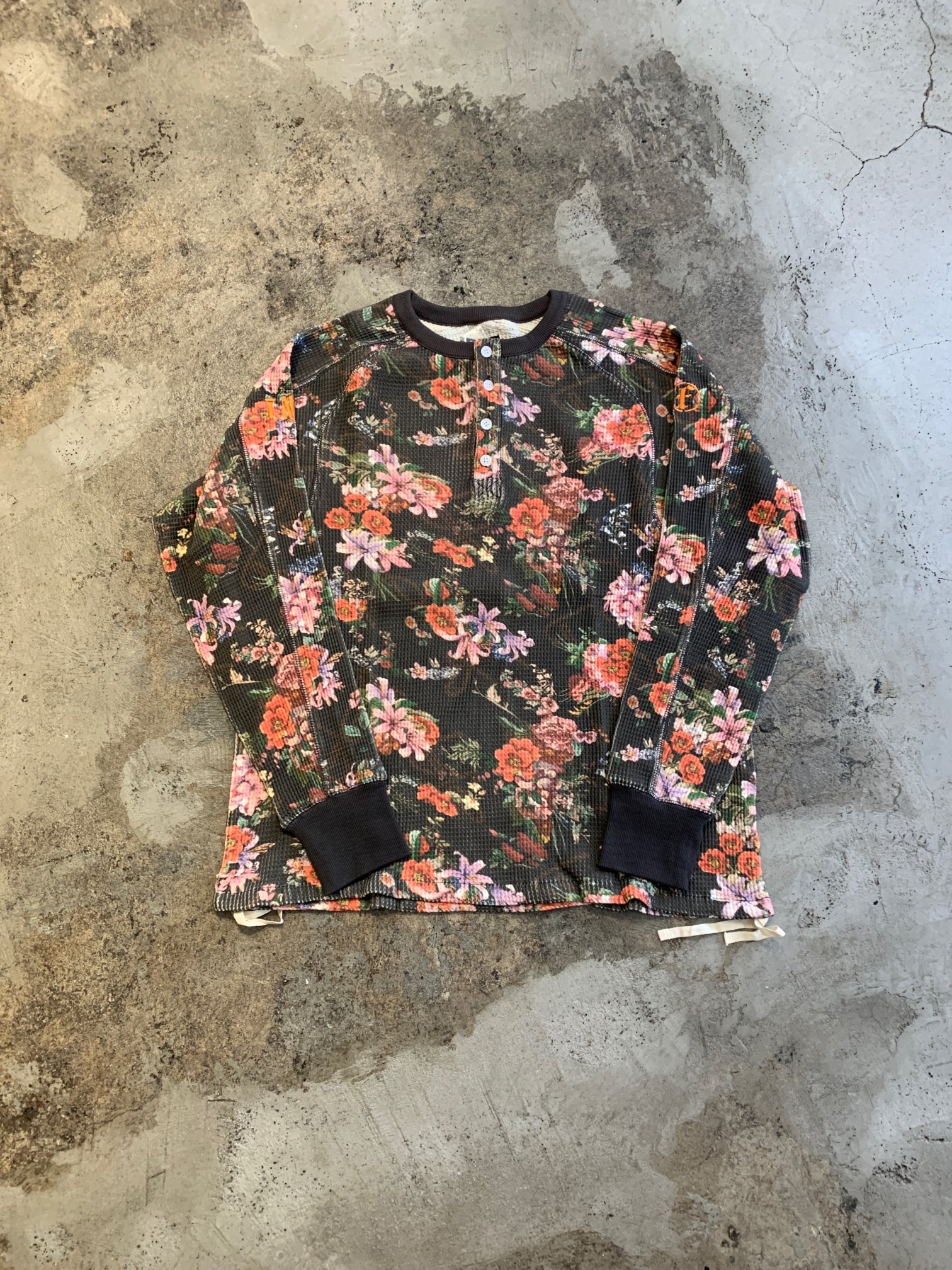 FAF -FAKE AS FLOWERS- / THERMAL HENLEY SHIRTS / フェイクアス