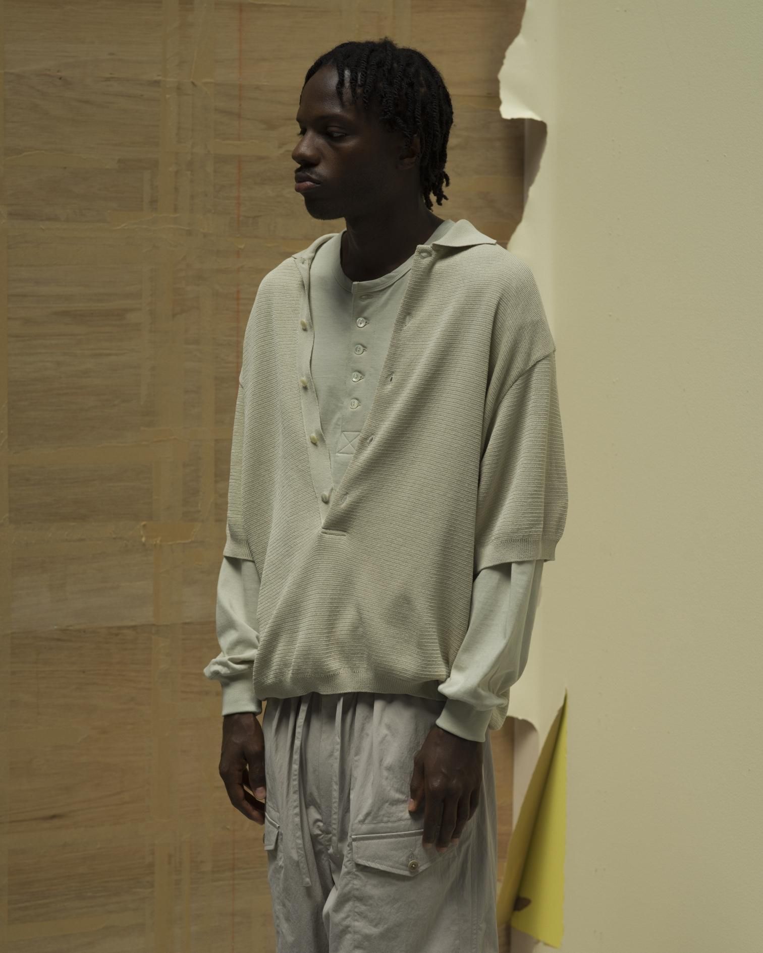 TWISTED LOOSE MILANO RIB KNIT POLO / ULTERIOR / アルテリア