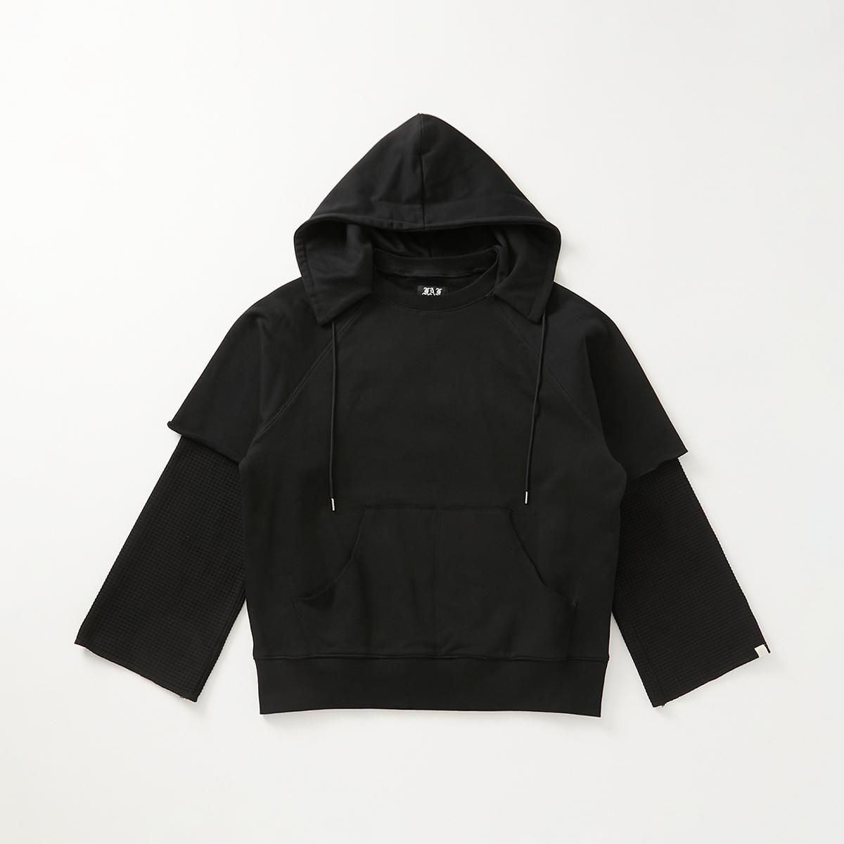 FAF -FAKE AS FLOWERS- / DOUBLE SLEEVE HOODIE / フェイクアス