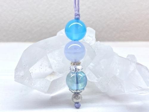 シーブルーカルセドニー ブレスレット 8mm 17~18.5cm M~LL