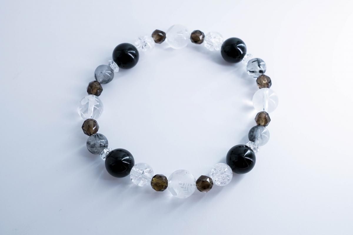 モリオンとアメジストのブレスレットたん！浄化の組み合わせ！ モリオンとアメジストのブレスレットたん！浄化の組み合わせ