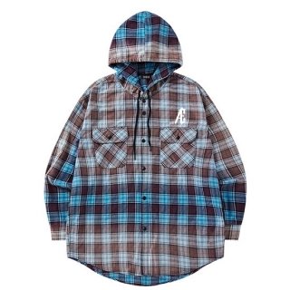 Æ HOODED CHECK SHIRT