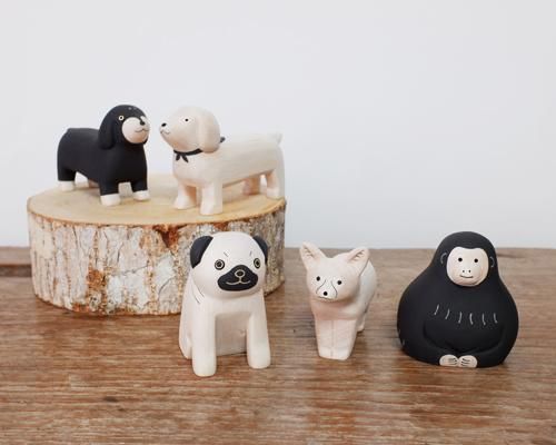 ぽれぽれ動物/ダックスフンド白 - PoLeToKo Online Store