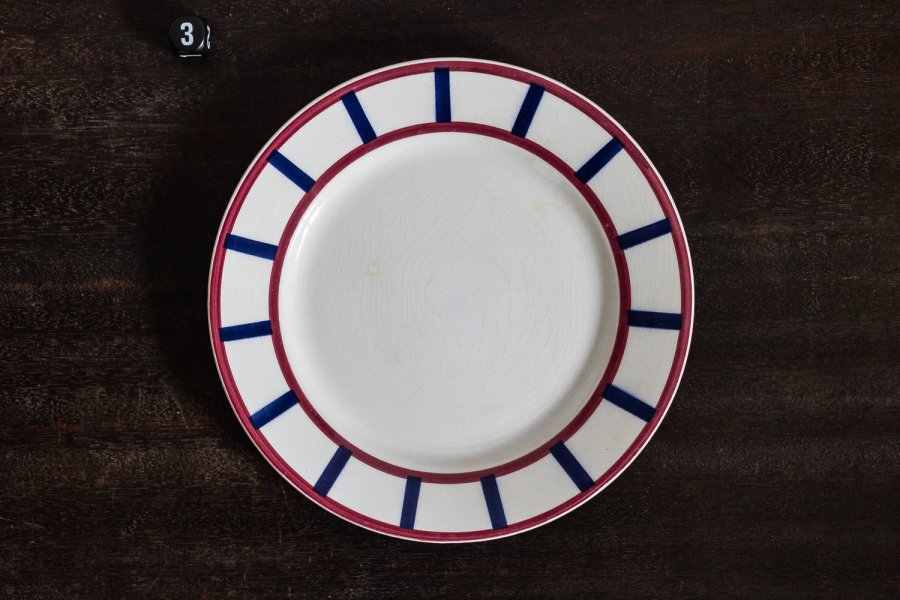 Bearn バスク模様のデザート皿（no.3）