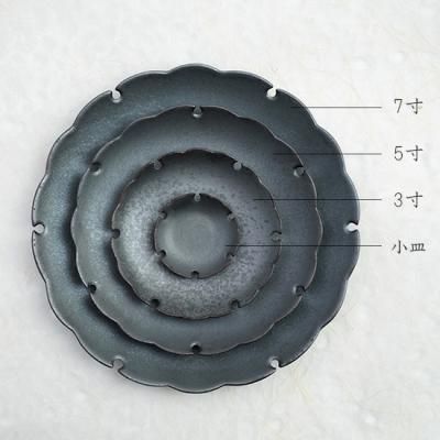 まーくん「藍九谷」雪輪瑞雲文雪輪形皿 まーくん様専用「藍九谷」雪輪瑞雲文雪輪形皿