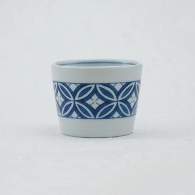 染付そば猪口 (七宝文） - 伊万里鍋島焼窯元「青山窯」Online store