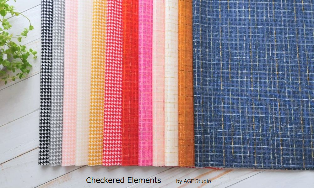 ART GALLERY FABRICS　Checkered Elements　チェック柄の定番エレメンツ生地　by AGF Studio