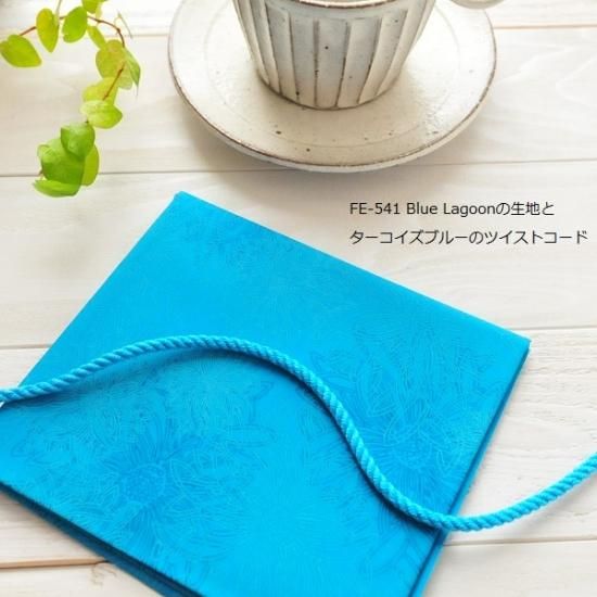 手芸パーツ カラフル コットンツイストコード 約4mm ターコイズブルー