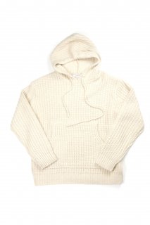 Fenomeno-եΥΡ  <br>Rough gauge knit hoodie  BEG