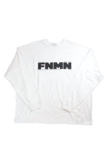 【Fenomeno-フェノメノ】</br>“FNMN” long sleeve shirt WHT </br>   
