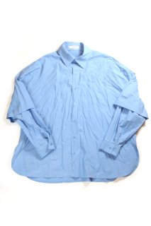 【Fenomeno-フェノメノ】</br>Layered sleeve shirt Saxe BLU</br>   