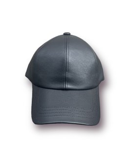【Fenomeno 】<br>  Imitation Leather CAP Col.BLK