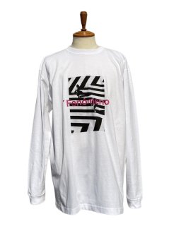 【Fenomeno-フェノメノ】</br>   “Crosswalk” long sleeve shirt WHT</br>   