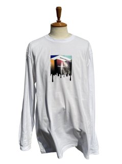 【Fenomeno-フェノメノ】</br>   “3Drip” long sleeve shirt WHT</br>   