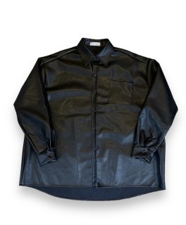 Fenomeno-եΥΡ</br>Fake Leather Shirt2 BLK</br>   