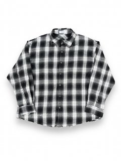 Fenomeno-եΥΡ</br>Ombre Plaid Shirt BLK</br>   