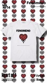 Fenomeno-եΥΡ</br>(ͽʬ) 7/ܽ缡ȯͽ  </br> Heart of  F Tshirt WHT