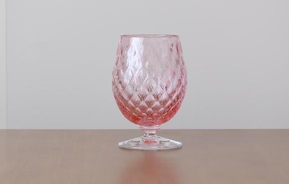 坂田裕昭 ななこ文様 脚付きカップ 赤 Farbe 坂田裕昭 ななこ文様 脚付きカップ 赤 Farbe