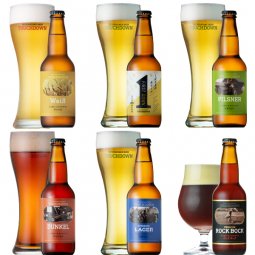 クラフトビール「八ヶ岳ビール タッチダウン」6種飲み比べ（ヴァイス入り）