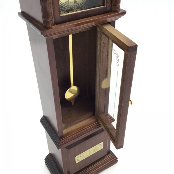 古時計型オルゴール「大きな古時計」【木製ミニチュアオルゴールシリーズ】 - 清里高原のクラフトビール「八ヶ岳ビール タッチダウン」