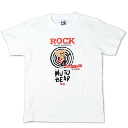 萌木の村ROCK 「MUTO BEAR」 オリジナルTシャツ【C】White