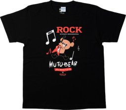 萌木の村ROCK 「MUTO BEAR」 オリジナルTシャツ【A】Black