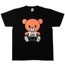 萌木の村ROCK 「MUTO BEAR」 オリジナルTシャツ「AIRI BEAR」 Black