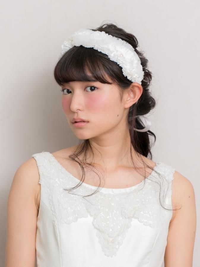 PINK HOUSE（ピンクハウス）の「ローンフリルカチューム（ヘアバンド）」 - WEAR