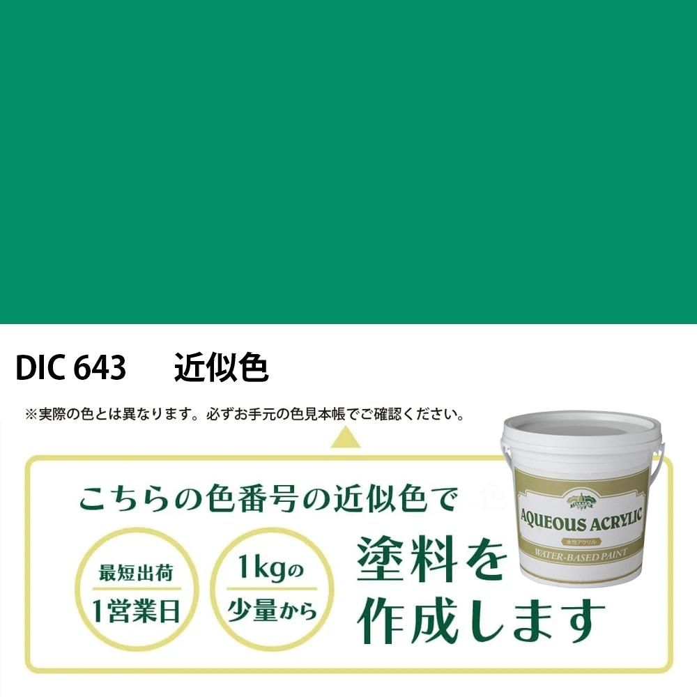 塗料作成 DIC 643 近似色 - PANTONEやDICをもとに少量から塗料作成「調