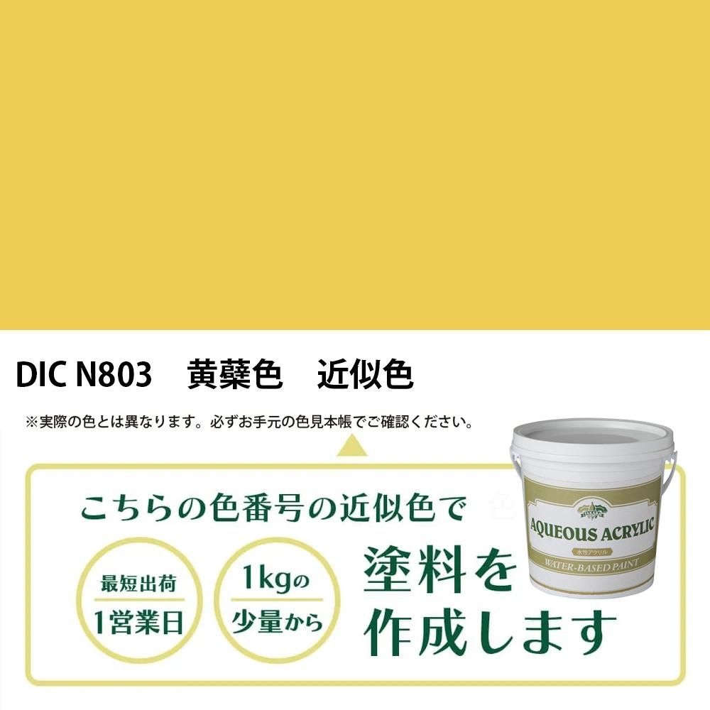 塗料作成 DIC 日本の伝統色 N803 黄蘗色 近似色 - PANTONEやDICをもと