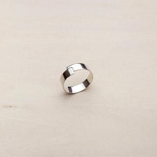 DAN TOMIMATSU Tape Ring Fold (Silver) | unum