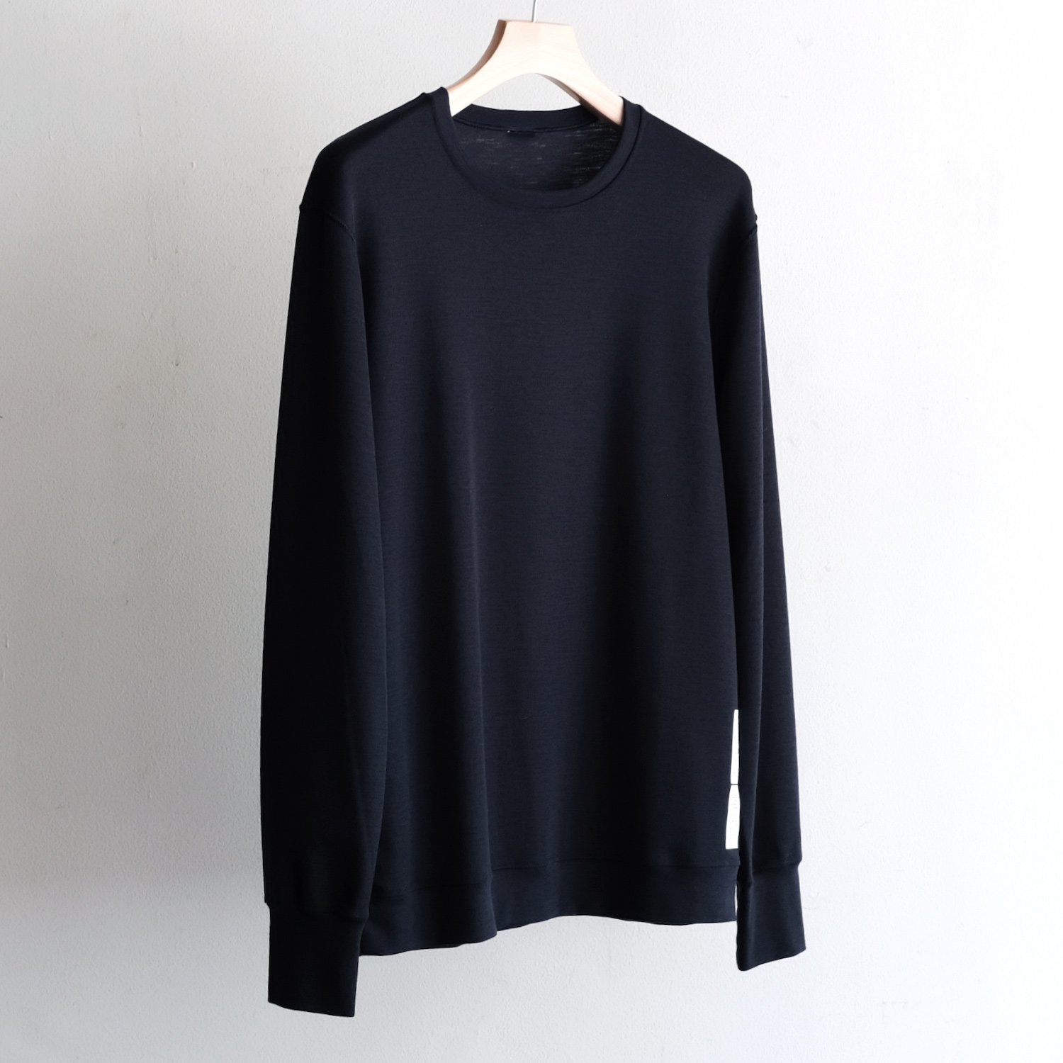 WASHABLE WOOL L/S T [NAVY]