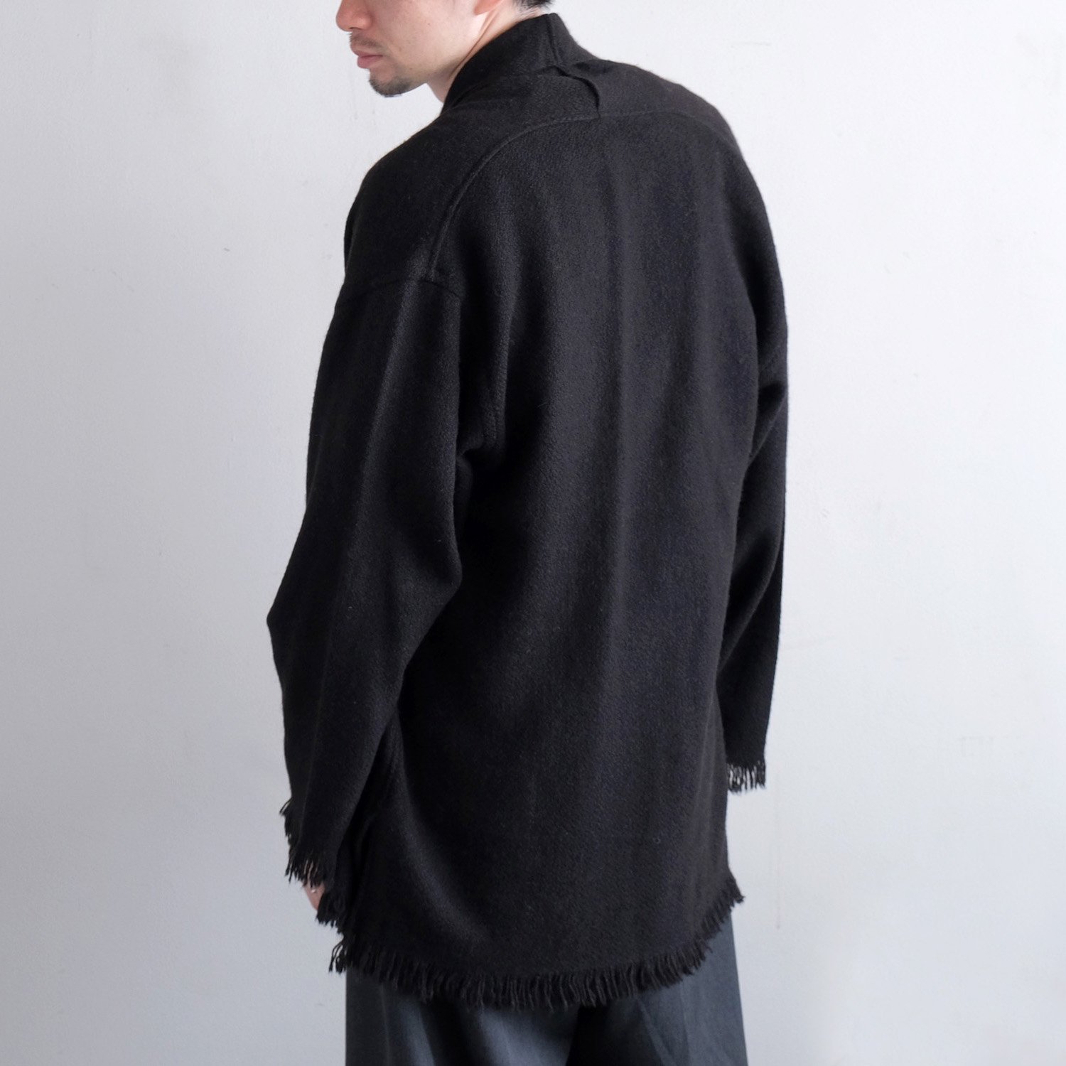 YAK STOLE JACKET by COMOLI [BLACK] - WUNDER 大阪 セレクトショップ 大阪梅田中崎町 オンラインストア  正規取扱い 通販可能