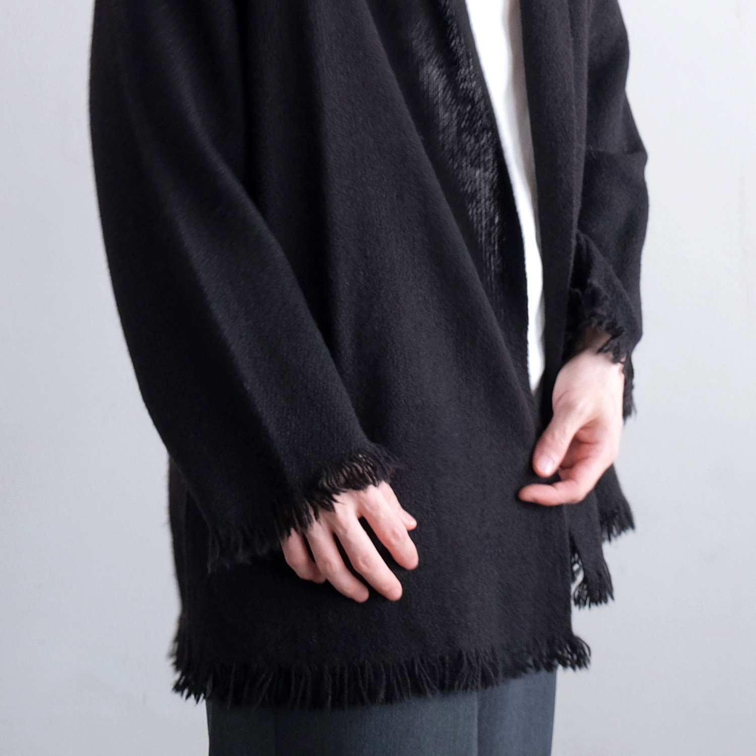 YAK STOLE JACKET by COMOLI [BLACK] - WUNDER 大阪 セレクトショップ 大阪梅田中崎町 オンラインストア  正規取扱い 通販可能