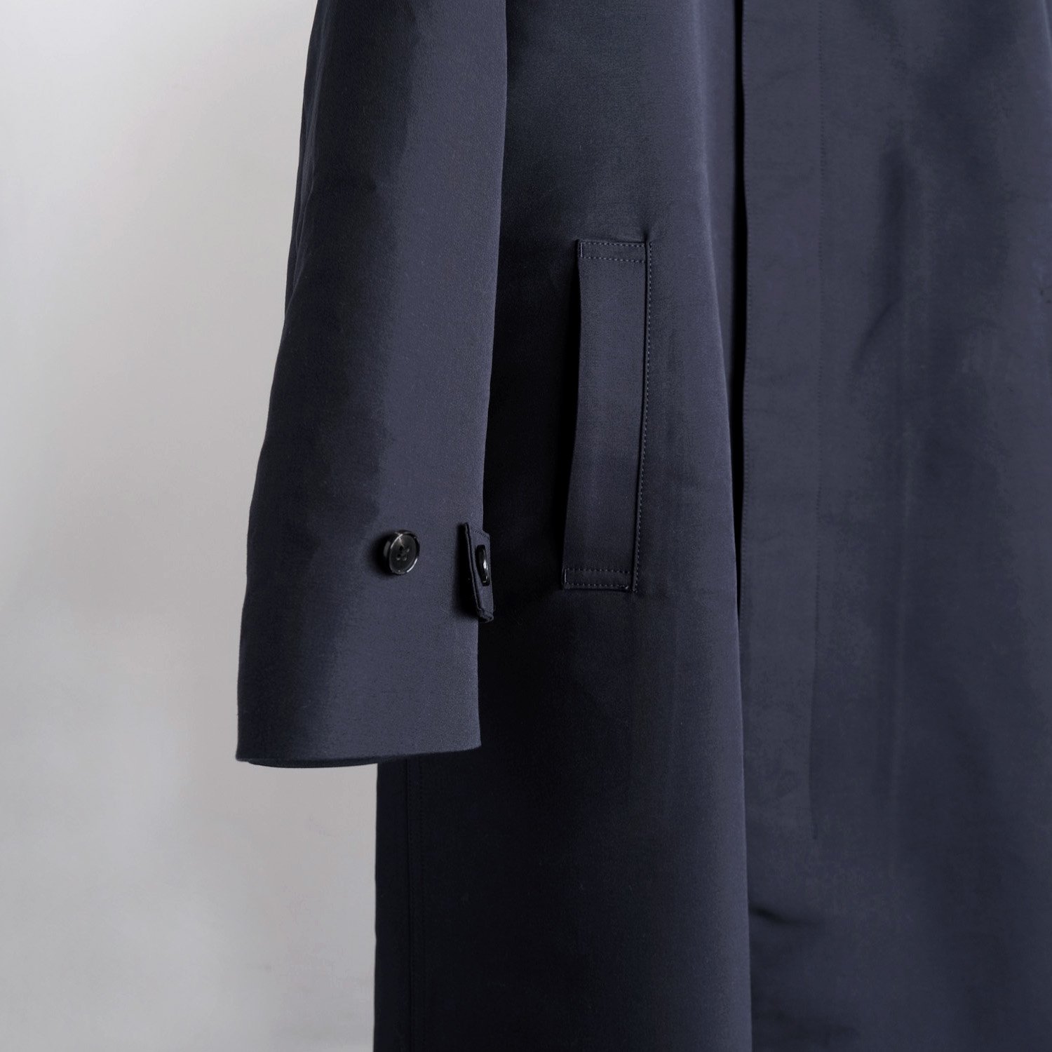 COTTON WOOL SILK DOUBLE CLOTH BAL COLLAR COAT [DEEP NAVY] - WUNDER 大阪  セレクトショップ 大阪梅田中崎町 オンラインストア 正規取扱い 通販可能