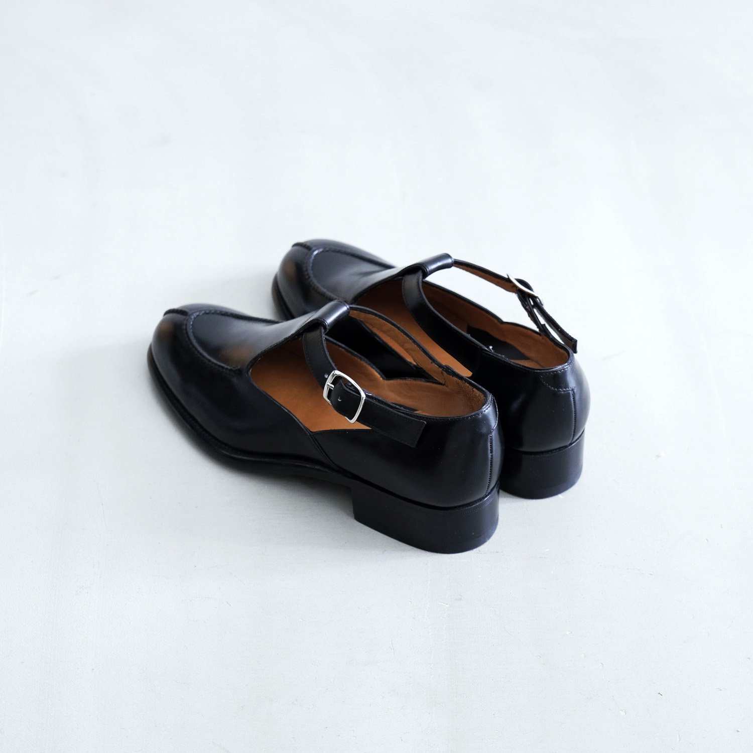 T-STRAP SHOES [BLACK/Freudenberg Box Calf] - WUNDER 大阪 セレクト