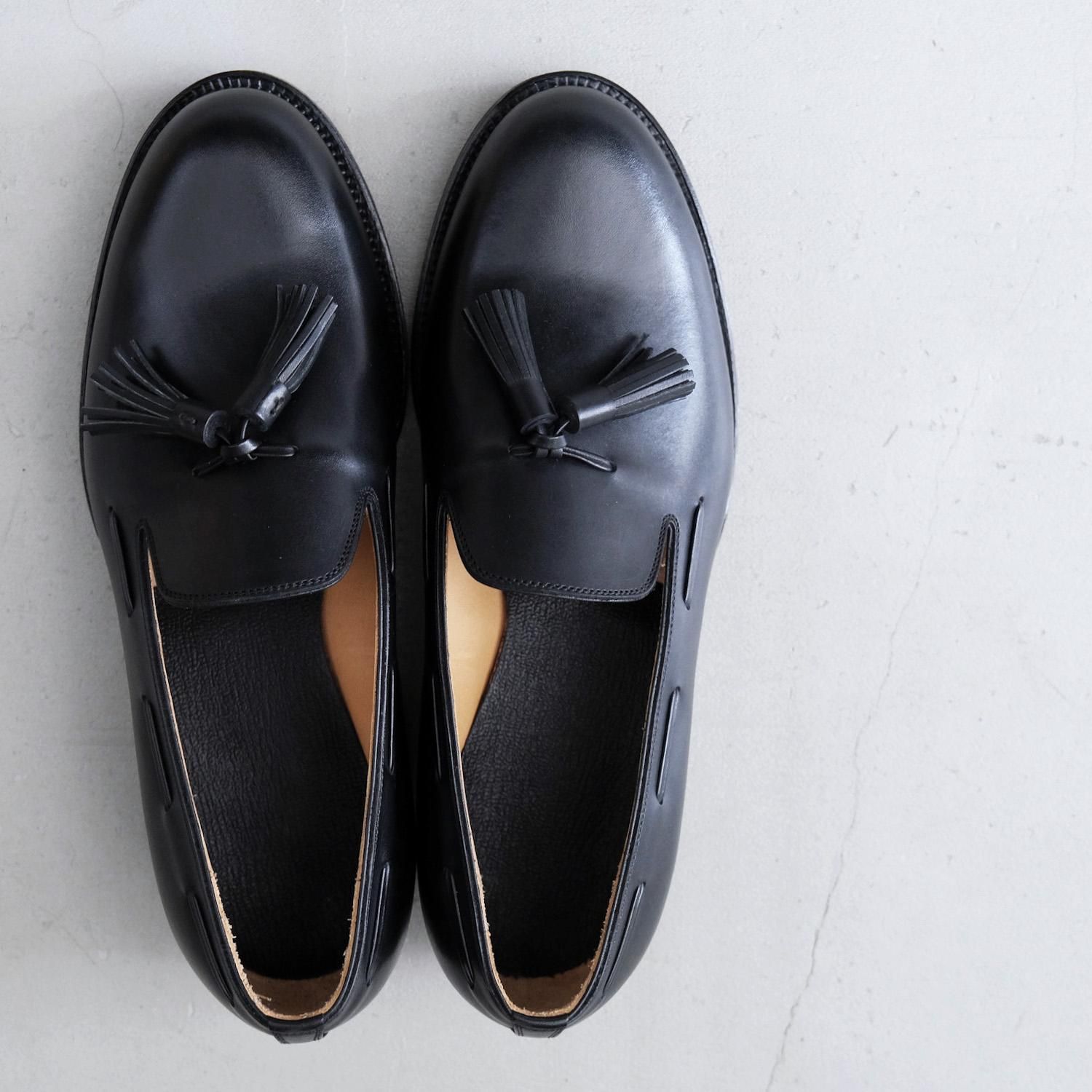 fm-118 / Tassel Loafer Plain toe [BLACK/Calf] - WUNDER 大阪