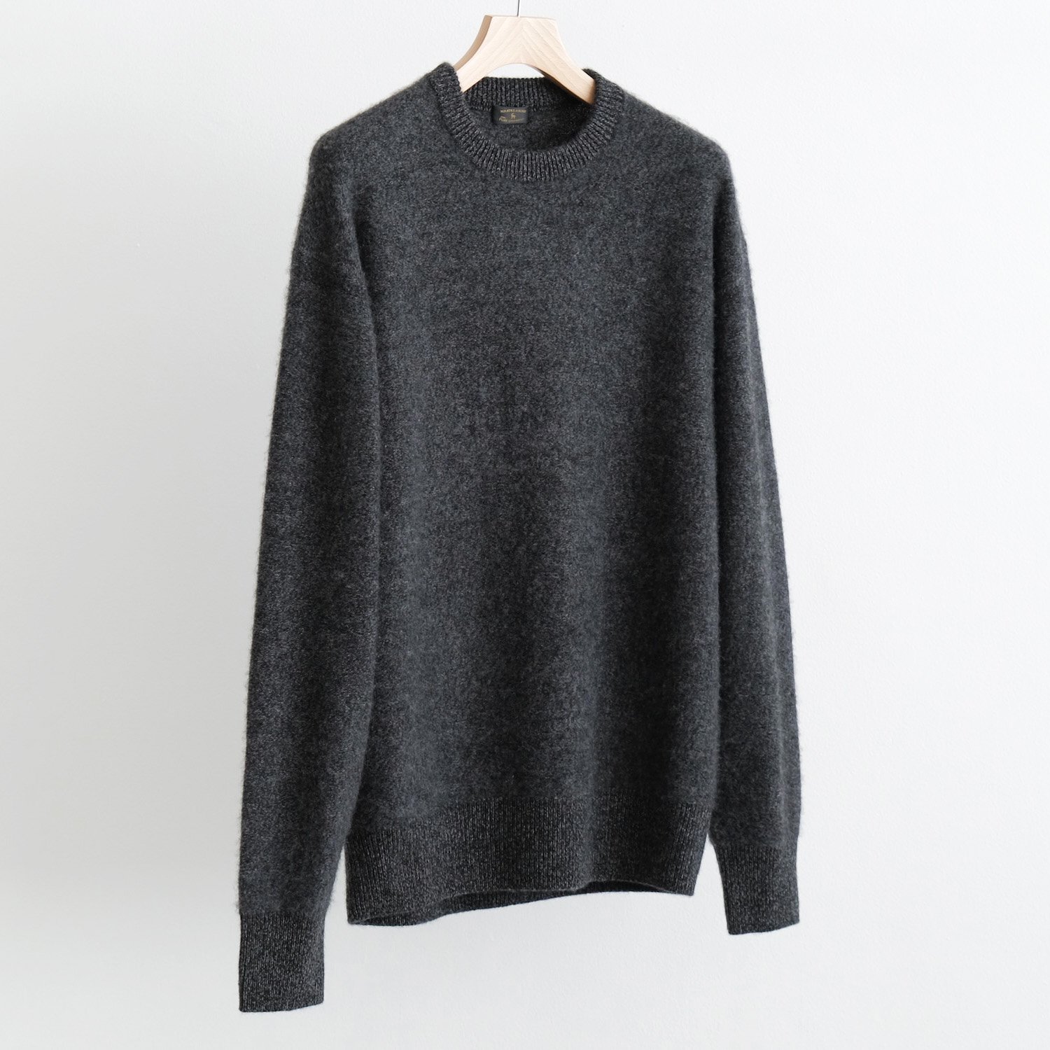 CASHMERE SHAGGY 2 P/O SWEATER [CHARCOAL]