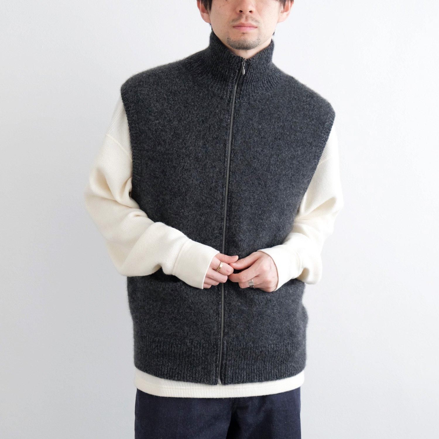 maatee&sons CASHMERE 強縮絨 ZIP UP VEST-