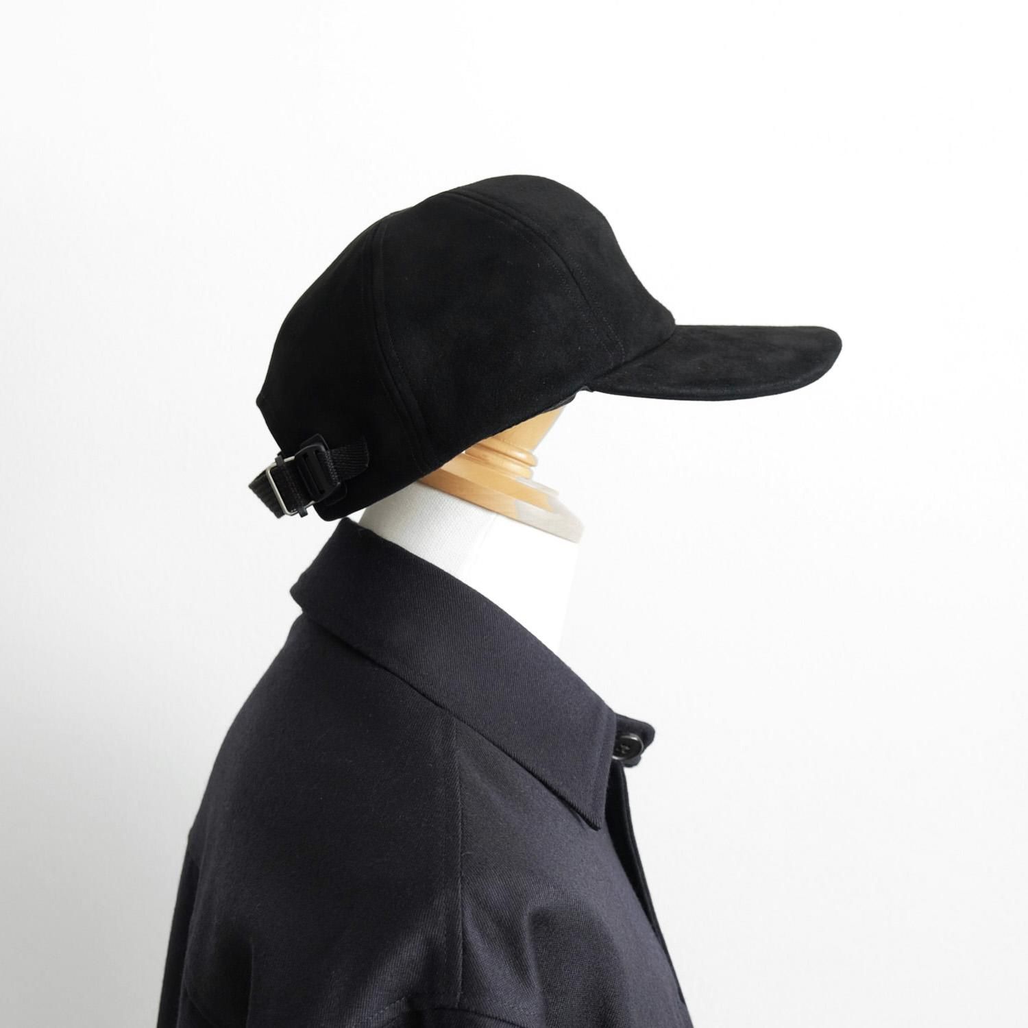 SHEEP SUEDE CAP [BLACK]
