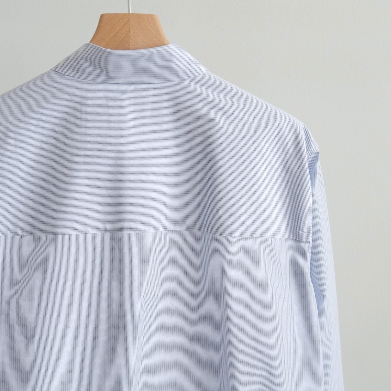 GIZA STRIPE STANDARD SHIRT [BLUE STRIPE] - WUNDER 大阪 セレクト 