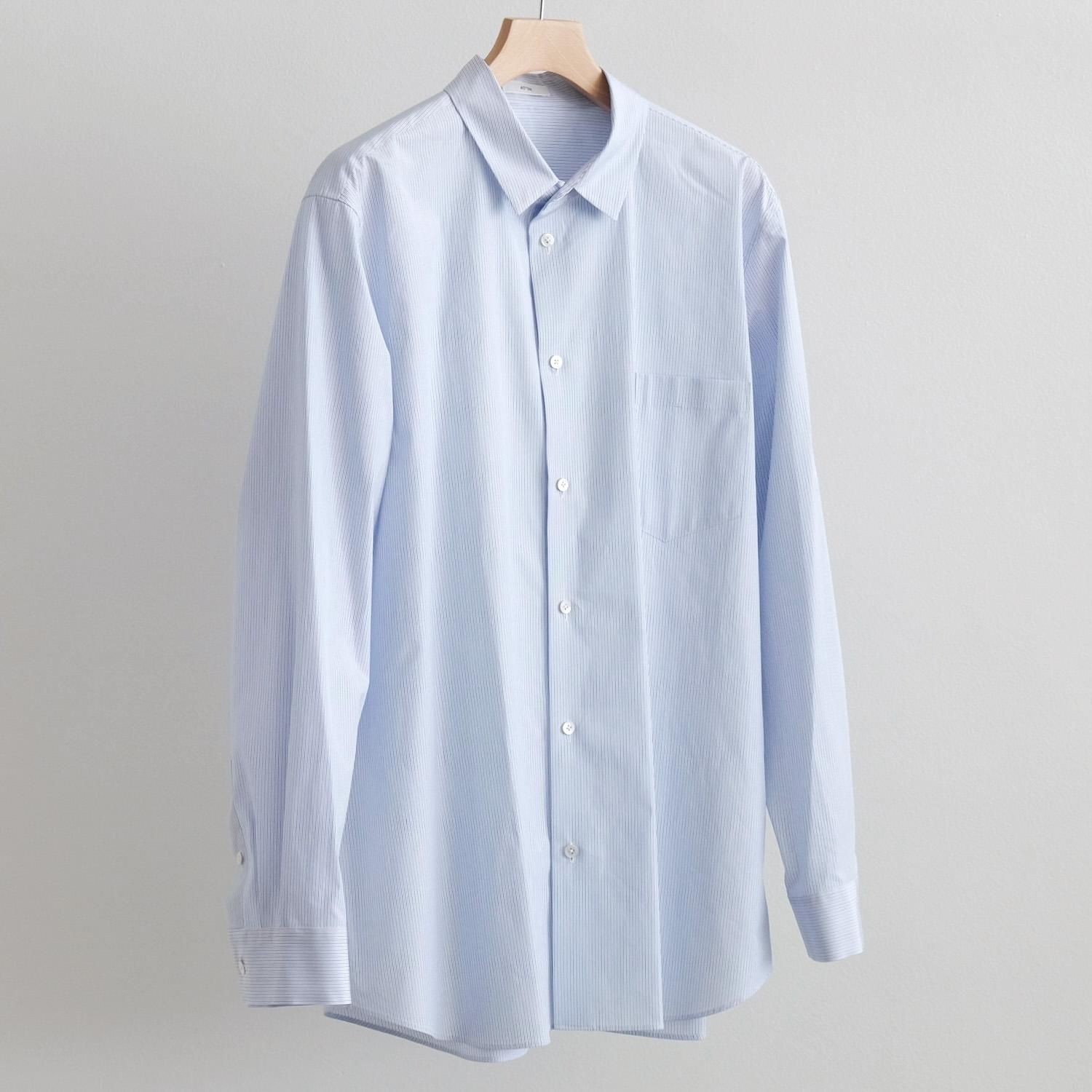 GIZA STRIPE STANDARD SHIRT [BLUE STRIPE]