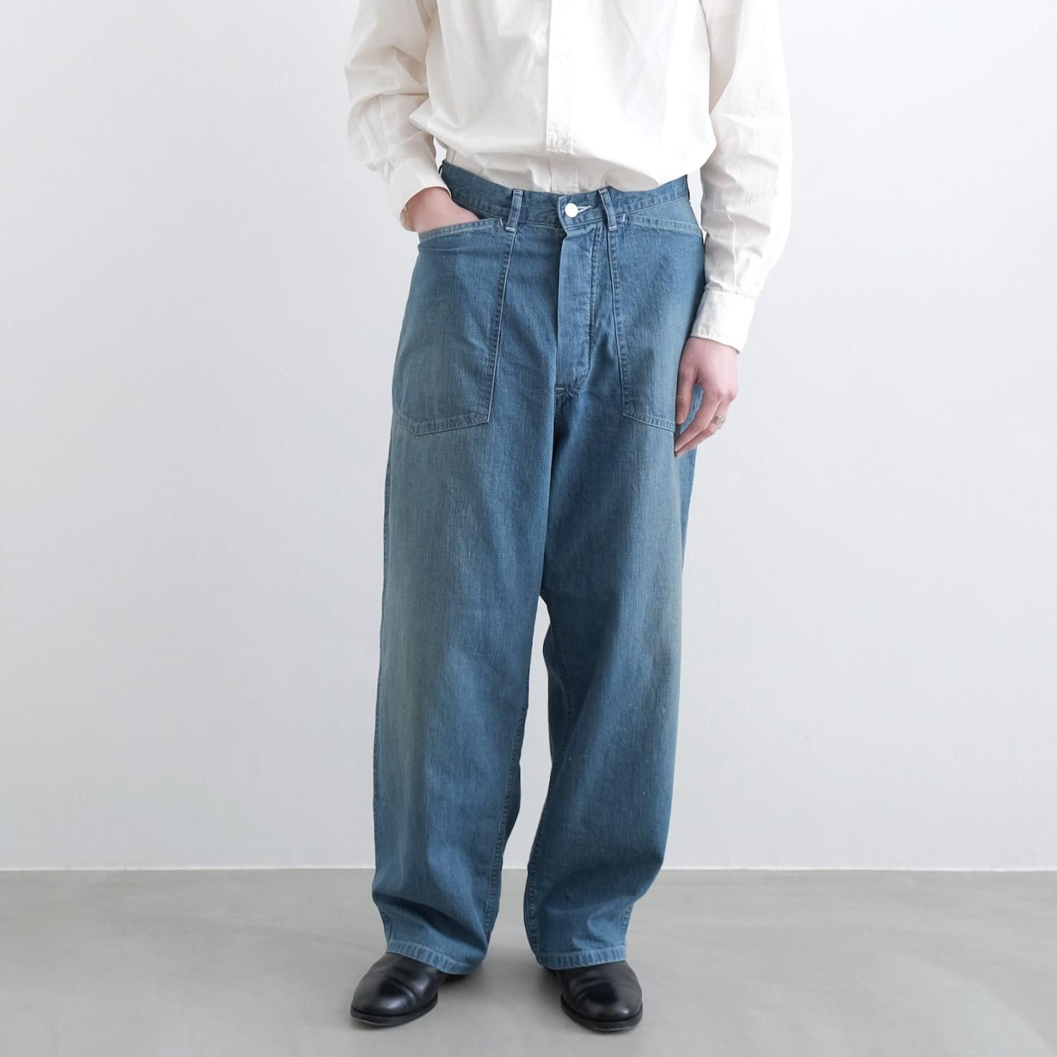 シルエットワイドバギーmaatee\u0026sons M35 military denim サイズ2 23SS