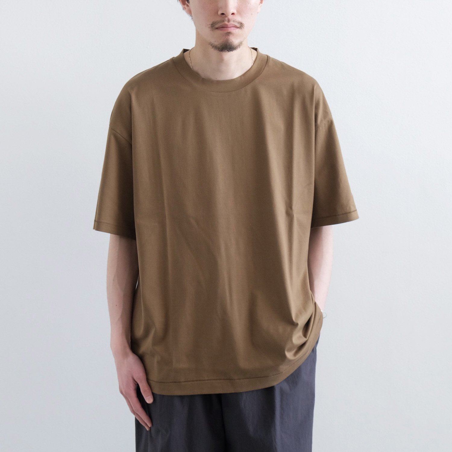 SUVIN 60/2 OVERSIZED T-SHIRT [OLIVE] - WUNDER 大阪 セレクト 