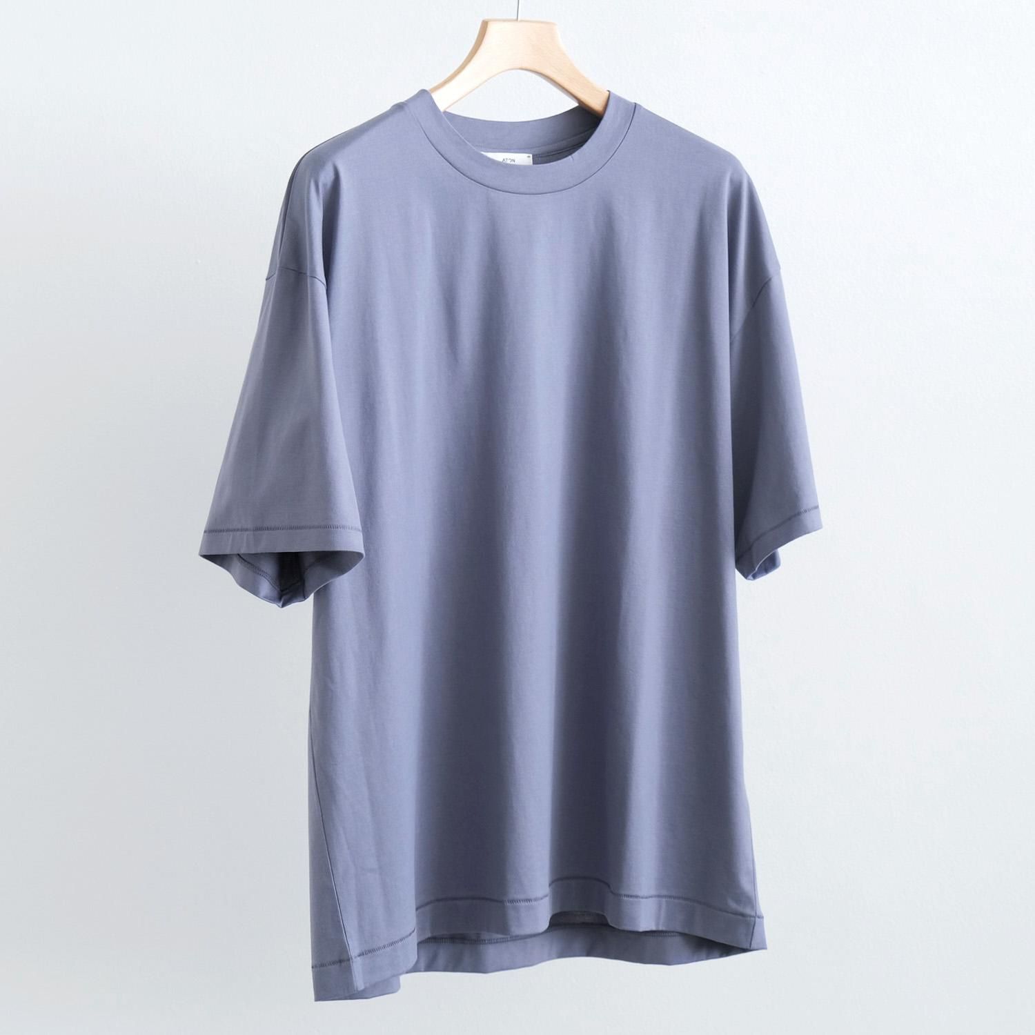 SUVIN 60/2 OVERSIZED T-SHIRT [BLUE GRAY]
