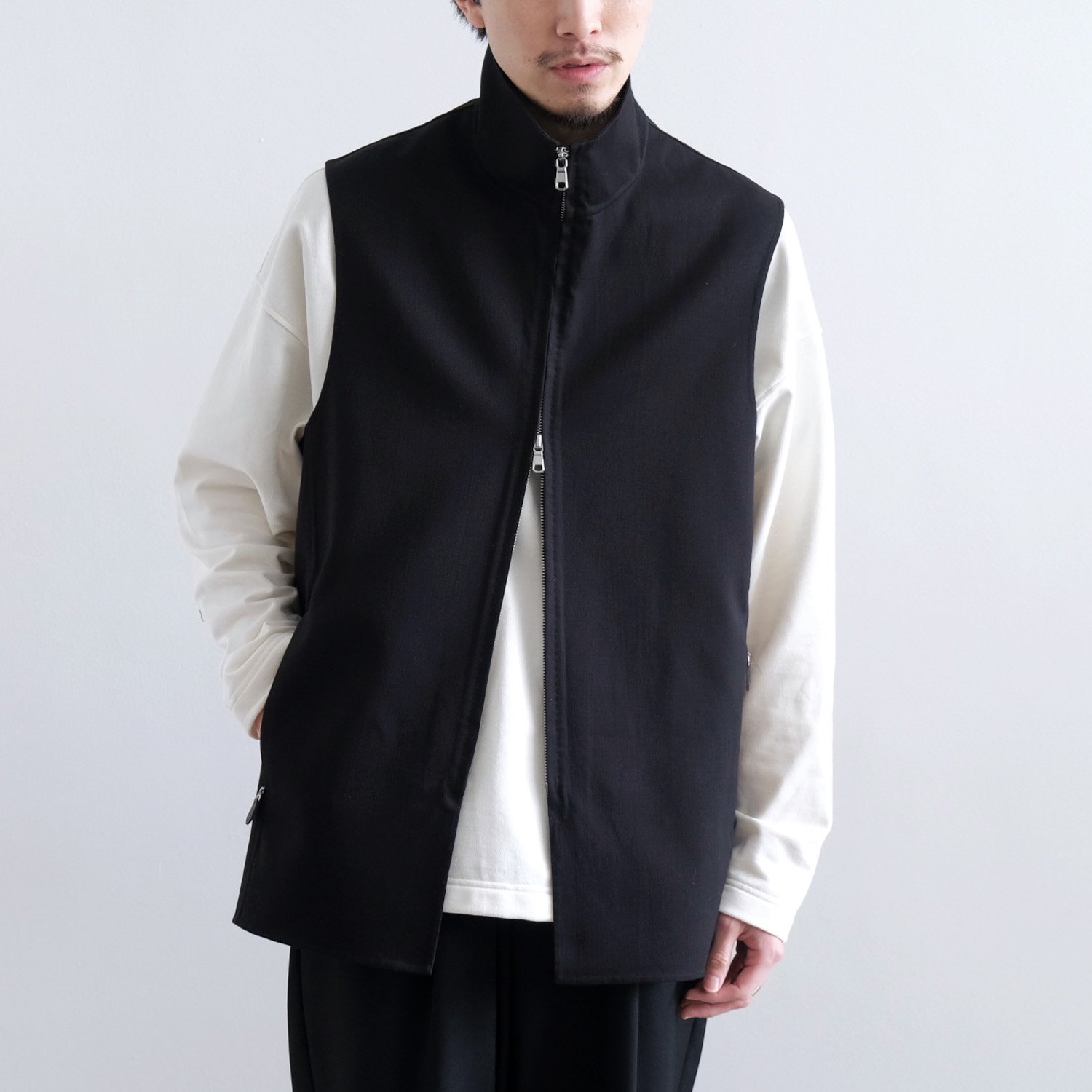 Maatee&sons REVER ZIP UP VEST 23SS eva.gov.co